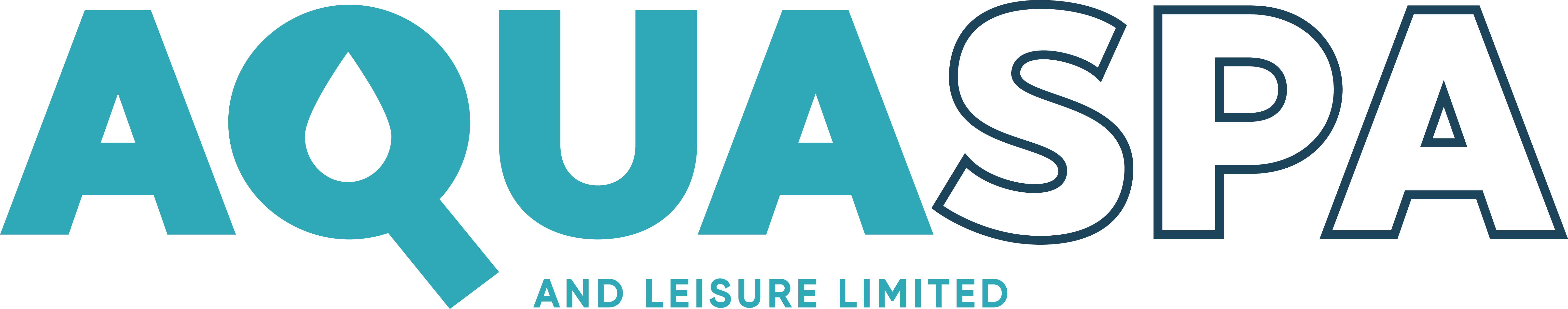 Aquaspa Logo - Long - Light BG